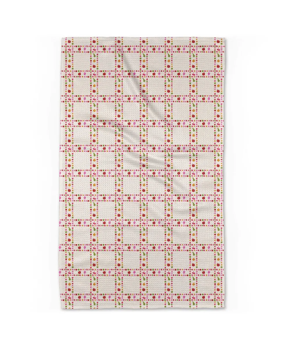Fruits Plaid Tea Towel