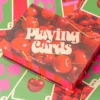 Game Night! Double Deck Playing Cards - Cherry Stripe