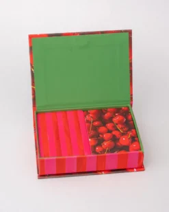 Game Night! Double Deck Playing Cards - Cherry Stripe