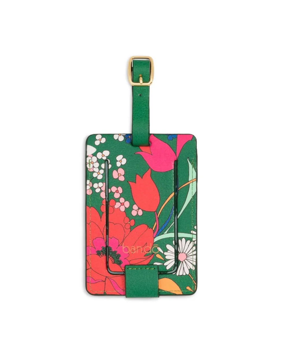Getaway Luggage Tag - Emerald Super Bloom