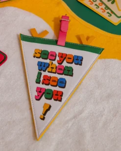 Getaway Shaped Luggage Tag - Pennant