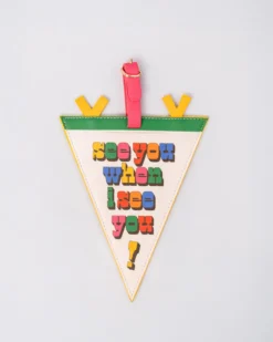 Getaway Shaped Luggage Tag - Pennant