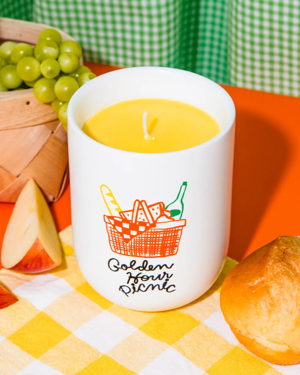 Golden Hour Picnic Candle