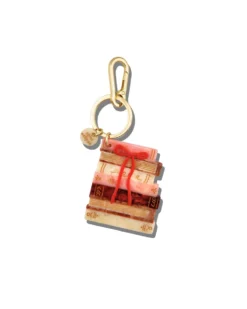 Hand-painted Bow Bookstack Bag Charm