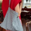 Happy Carry Bag - Navy Gingham