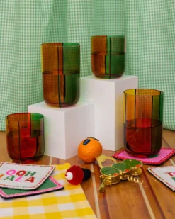 High Ball Glass Set - Colorblock