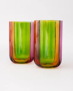 High Ball Glass Set - Colorblock