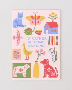 Hold That Thought Notebook Set - I'd Rather Be Home Reading
