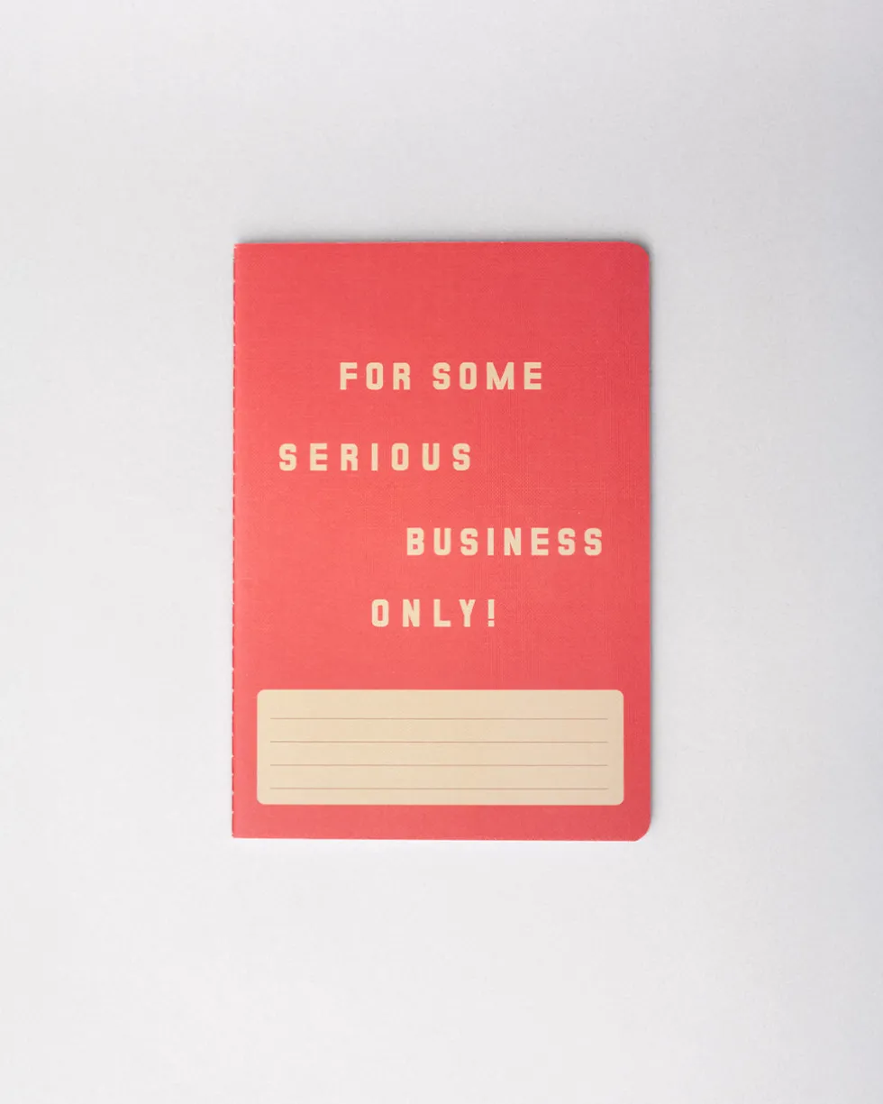 Hold That Thought Notebook Set - Serious Business Only