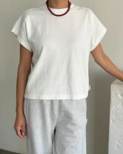 Jeanne Tee - White Cotton