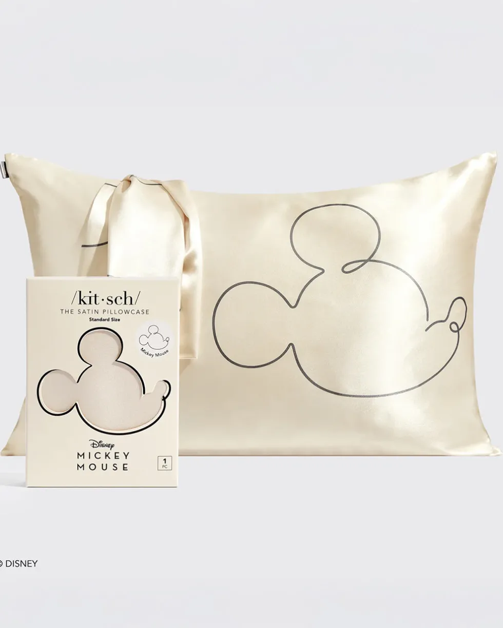 Kitsch x Mickey and Minnie Satin Pillowcase - Mr. Mouse