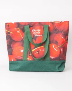 Large Canvas Tote Bag - Cherries