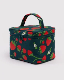 Large Cosmetic Case - Strawberry Blossom