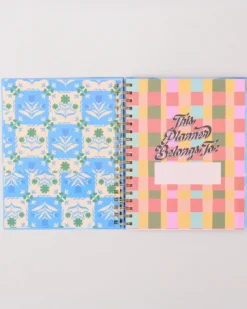 Large 17-Month Academic Planner - White Floral