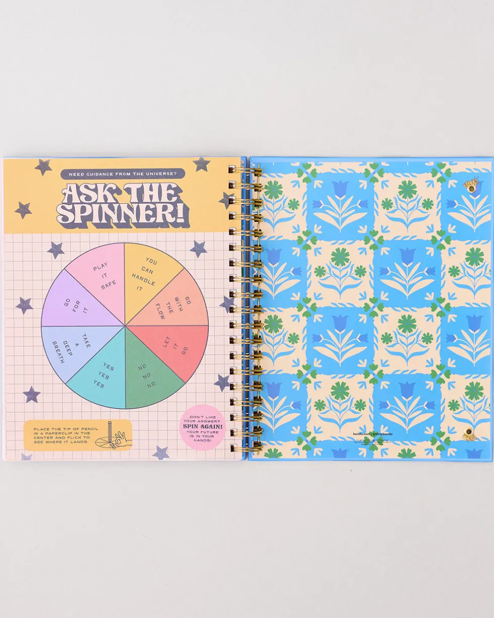 Large 17-Month Academic Planner - White Floral