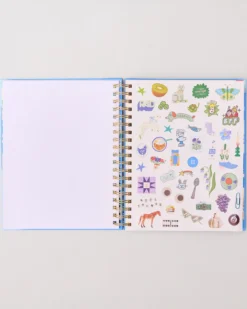 Large 17-Month Academic Planner - White Floral