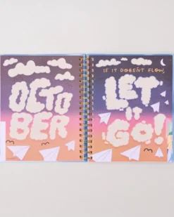 Large 17-Month Academic Planner - White Floral