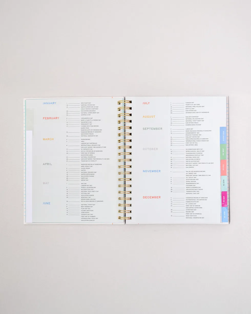 Large 12-Month Annual Planner - Ready for Anything