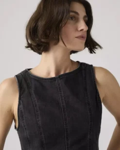Leighton Peplum Top - NY Nights