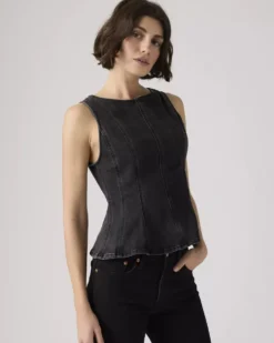 Leighton Peplum Top - NY Nights