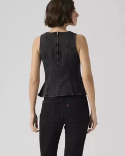 Leighton Peplum Top - NY Nights
