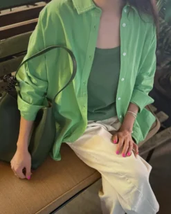 Light Weight Owen Shirt - Green Bud