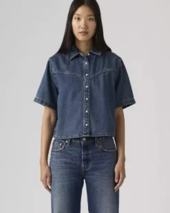 Logan Short Sleeve Denim Shirt - Tinted Times