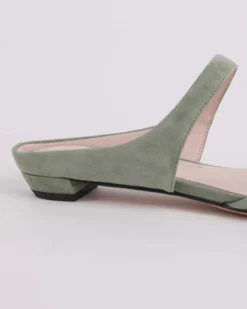Lourdes Slide On Mule - Sage