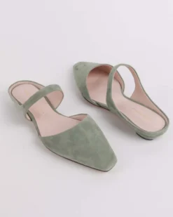 Lourdes Slide On Mule - Sage