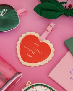 Luggage Tag Set - Heart and Cherry