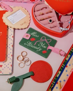 Luggage Tag Set - Heart and Cherry