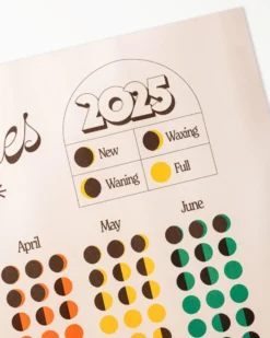 2025 Lunar Wall Calendar