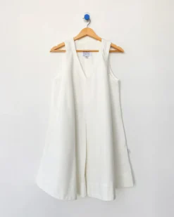 Mable Dress - White Denim
