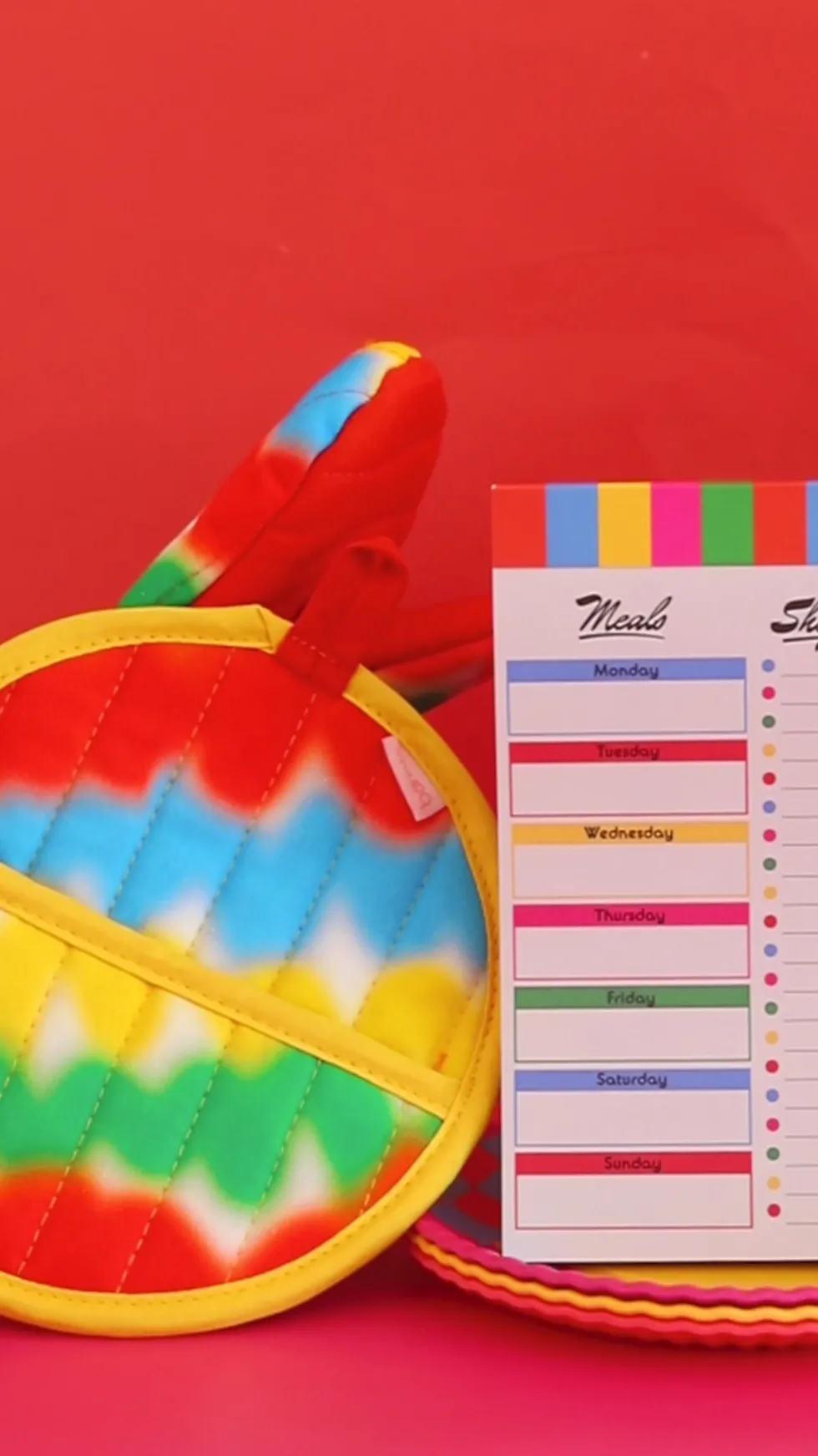 Magnetic Shopping List - Colorblock