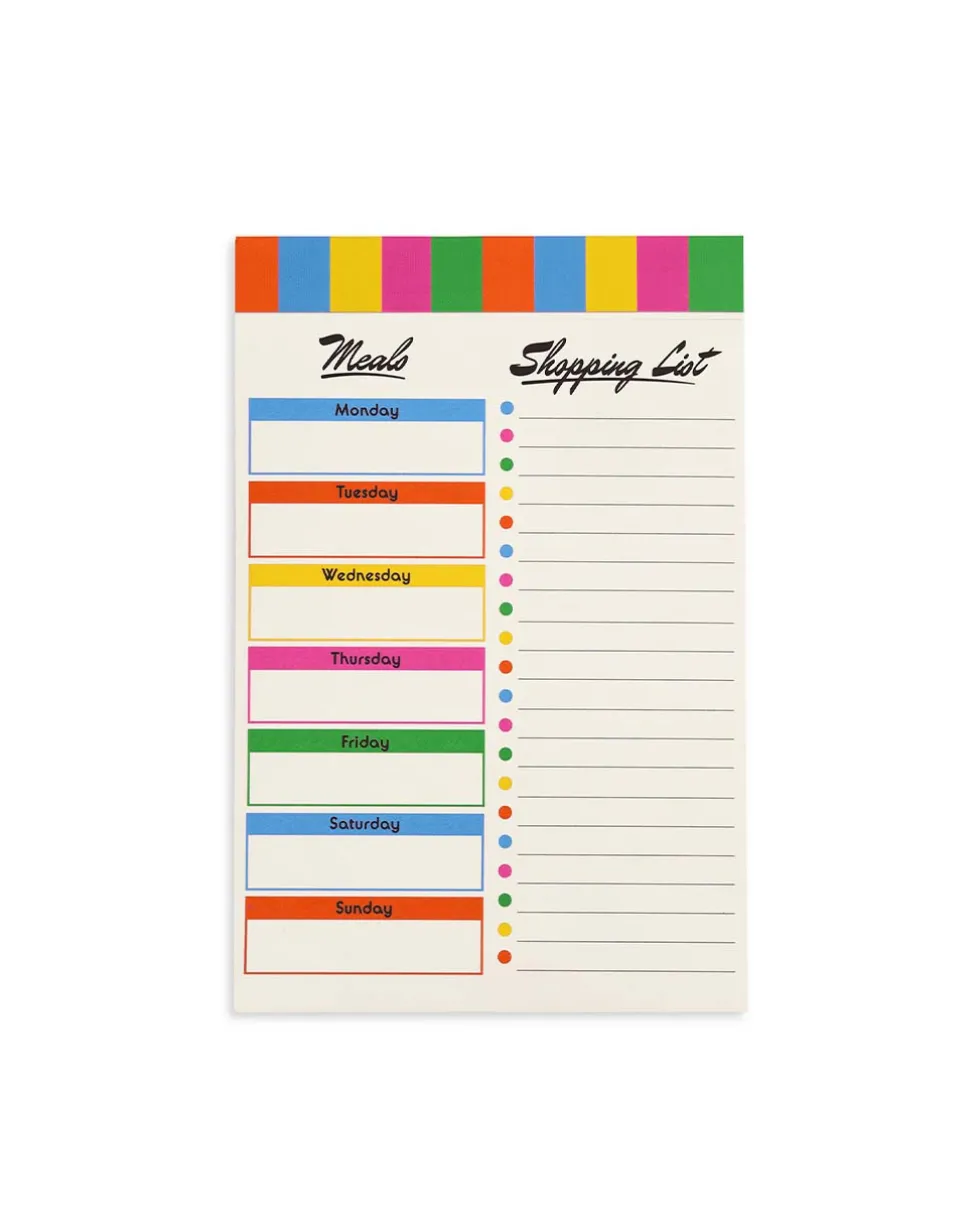 Magnetic Shopping List - Colorblock