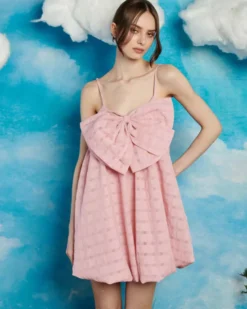 Mane Bow Mini Dress