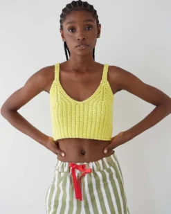 Mariquita Knitted Top - Yellow