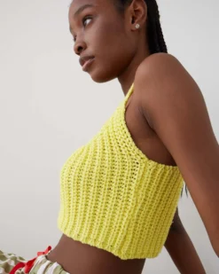 Mariquita Knitted Top - Yellow