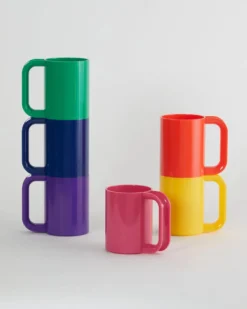 Max Dinnerware Rainbow Mugs - Set of 6