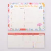 Meal Planner and Shopping List Set - Floral