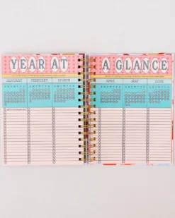 Medium 17-Month Academic Planner - Oil Paint Floral