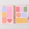 Medium 17-Month Academic Planner - Pink Tile Floral