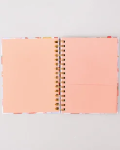 Medium 17-Month Academic Planner - Pink Tile Floral