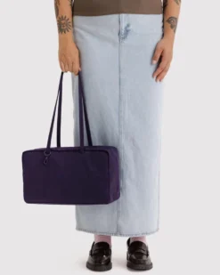 Medium Nylon Bowler Bag - Fig