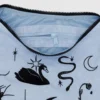 Medium Nylon Crescent Bag - Embroidered Ballet Icons