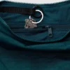 Medium Nylon Crescent Bag w/ Key Leash - Deep Sea