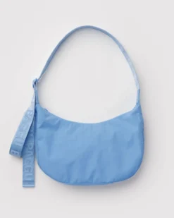 Medium Nylon Crescent Bag w/ Key Leash - Piscine