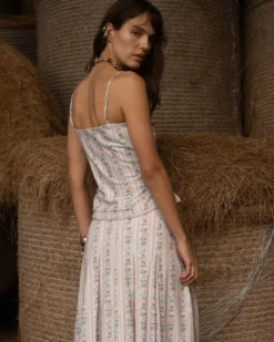 Mia Wallpaper Corset Top