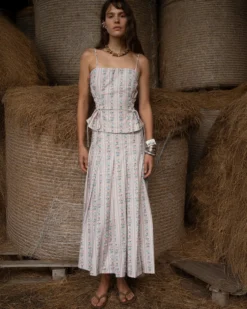 Mia Wallpaper Midi Skirt