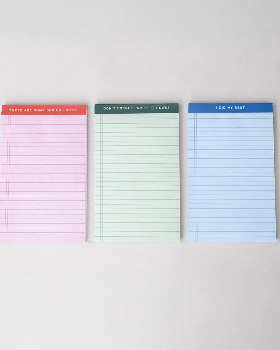 Mini Legal Pad Set - Serious Notes